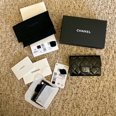 chanel boy bag poshmark|poshmark chanel card holder.